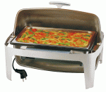 Chafing GN 1/1 bukó fedővel, elektromos lappal, hőfokszabályzóval, 600W/230V
