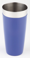 Boston shaker, két részes - kék, csűszásmentes aljjal, átm: 9cm, mag:30cm, 0,7L 